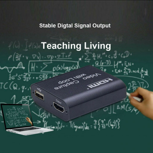 Capture vidéo USB 2.0 vers HDMI 4K HD avec boucle (noir) SH154B522-011