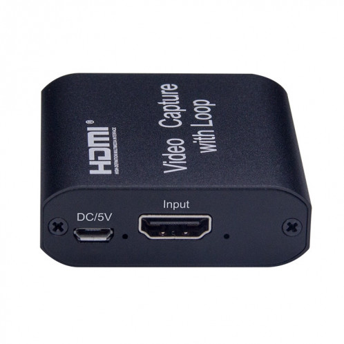 Capture vidéo USB 2.0 vers HDMI 4K HD avec boucle (noir) SH154B522-011