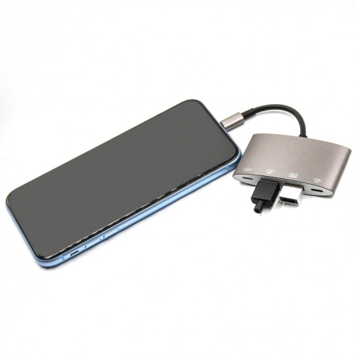 Adaptateur de convertisseur multifonction 1040KEY 8 broches vers USB + Type-C / USB-C + OTG SH01841197-07