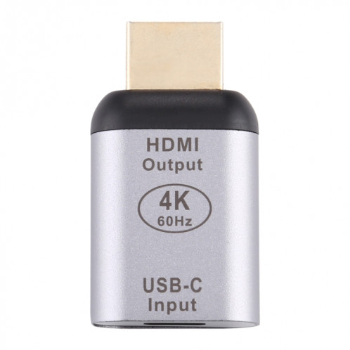 Adaptateur en alliage d'aluminium mâle de type C / USB-C femelle vers HDMI mâle SH01871477-06