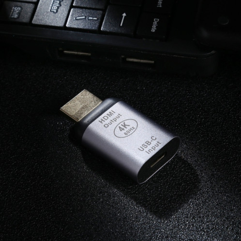 Adaptateur en alliage d'aluminium mâle de type C / USB-C femelle vers HDMI mâle SH01871477-06