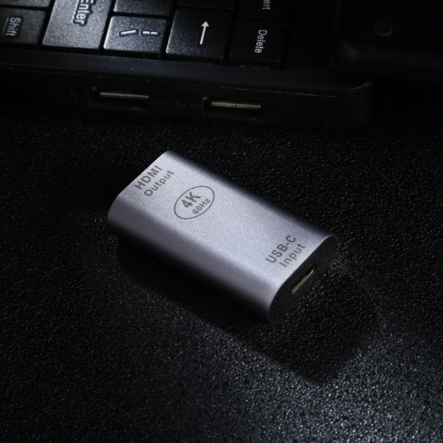 Adaptateur en alliage d'aluminium Type-C / USB-C femelle vers HDMI femelle SH01881-06