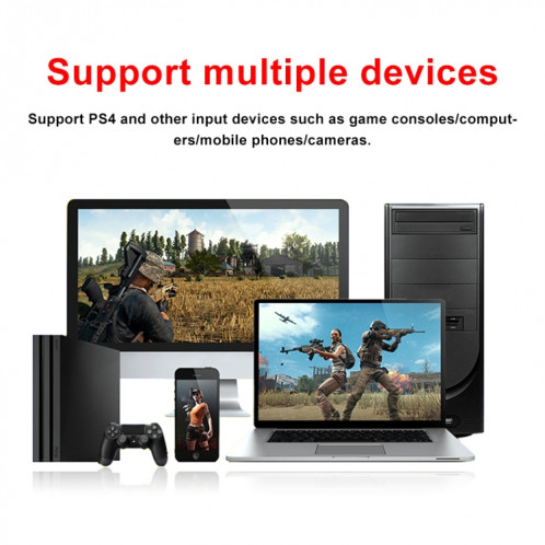 Z34 HDMI femelle + micro vers HDMI femelle + audio + USB HD carte de capture vidéo et audio avec boucle SH01911552-09