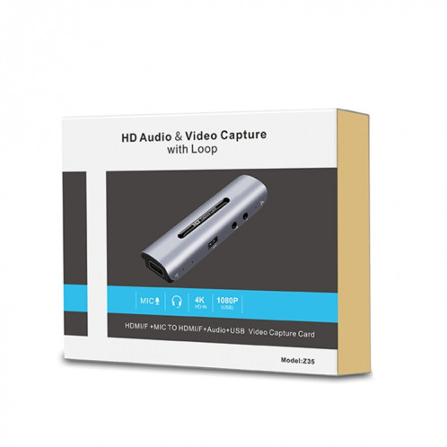 Z35 HDMI Femelle + Micro vers HDMI Femelle + Audio + USB Carte de Capture Vidéo et Audio HD avec Boucle SH0192939-010
