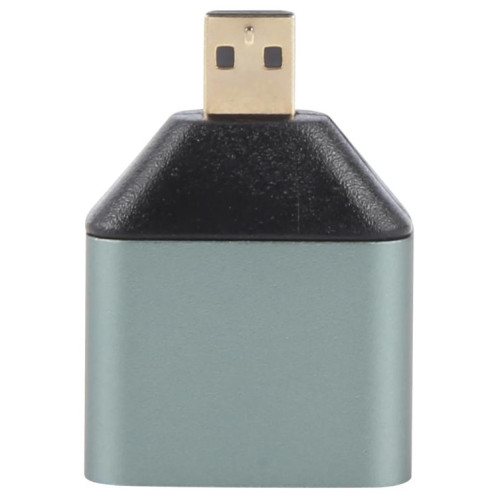 Mini HDMI Homme à HDMI Adaptateur tête plaqué or SH0205207-08