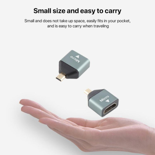 Mini HDMI Homme à HDMI Adaptateur tête plaqué or SH0205207-08