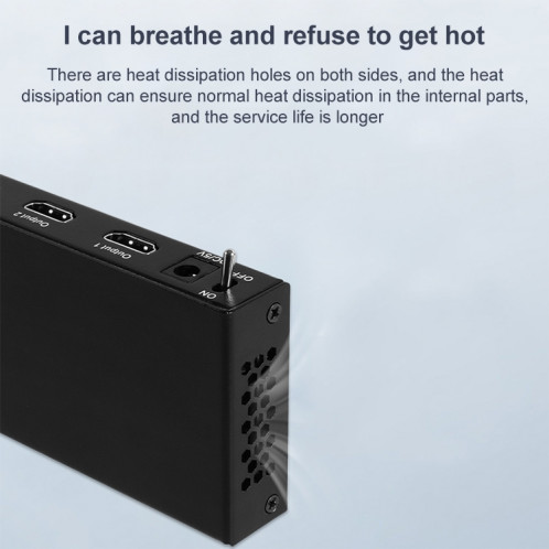 Sissy SPH 104 1 à 4 4K HDMI 1080P Commutateur Répartiteur d'affichage simultané SM0222463-07