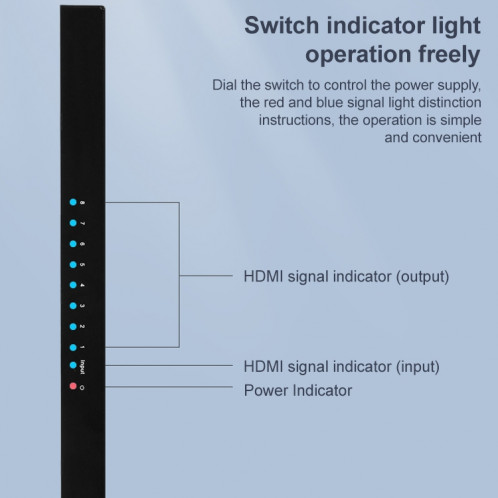 Sissy SPH 108 1 à 8 4K HDMI 1080P Commutateur Répartiteur d'affichage simultané SM0223346-07