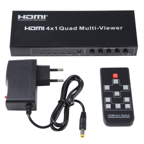 4 en 1 Out HDMI Quad Multi-viewer avec Seamless Switcher, UK Plug SH29UK932-08