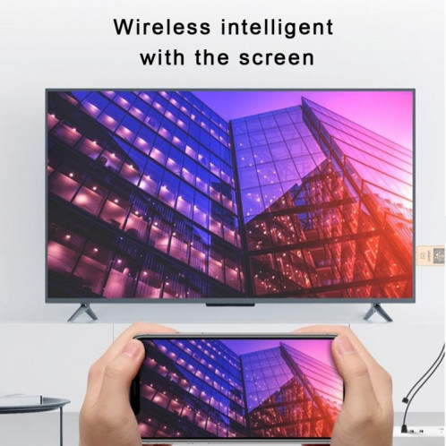 2 systèmes x 2 modes Super Dongle Wire et adaptateur de miroir HDMI HDTV sans fil pour Android, iOS (or) SH236J1047-09