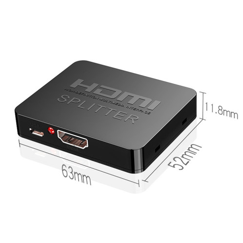1x2 Mini répartiteur d'amplificateur HDMI, prise en charge 3D et 4K x 2K (blanc) SH125W1520-012