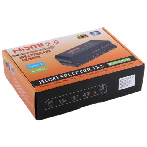 CY-041 1X2 Répartiteur HDMI 2.0 4K / 60Hz, SH11501856-010