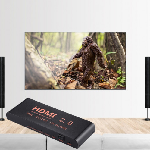 CY-042 1X4 Répartiteur HDMI 2.0 4K / 60Hz, SH11511948-010