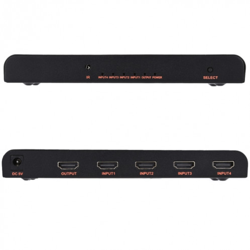 Commutateur HDMI 2.0 4X1 4K / 60Hz avec télécommande, SH11531946-011