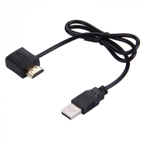 Câble d'adaptateur de connecteur mâle femelle 50 HDMI + HDMI mâle vers USB 2.0 SH1243407-05
