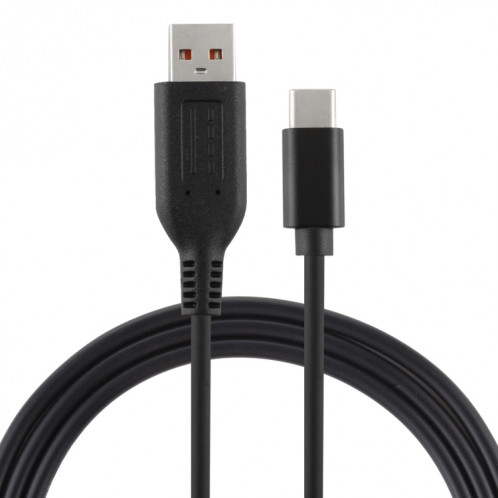 Interface Yoga 3 vers câble de chargeur adaptateur secteur mâle de type C / USB-C pour Lenovo Yoga 3, longueur: environ 1,8 m (noir) SH543B1240-05