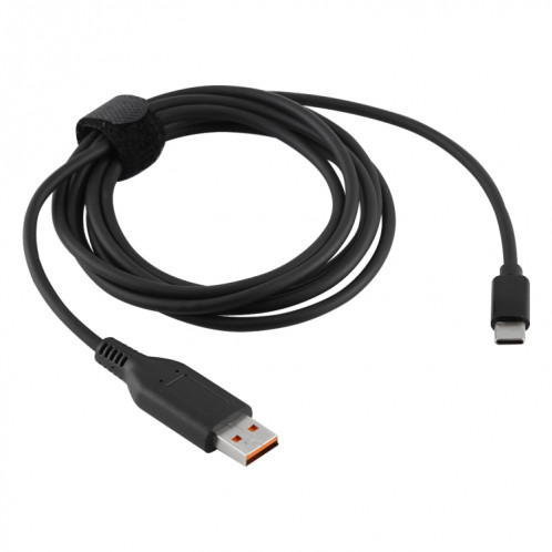 Interface Yoga 3 vers câble de chargeur adaptateur secteur mâle de type C / USB-C pour Lenovo Yoga 3, longueur: environ 1,8 m (noir) SH543B1240-05