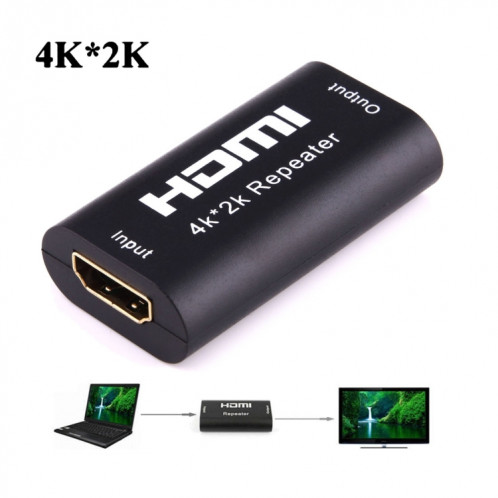 Mini 2160P Full HD HDMI 1.4b Répéteur Amplificateur, Support 4K x 2K, 3D (Noir) SH851B259-08
