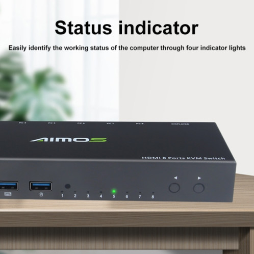 Commutateur KVM AIMOS AM-KVM801 HDMI 8 ports SH21581279-012