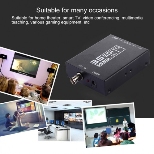 NEWKENG NK-A8 Convertisseur 3G SDI vers HDMI + DVI SH25611547-010