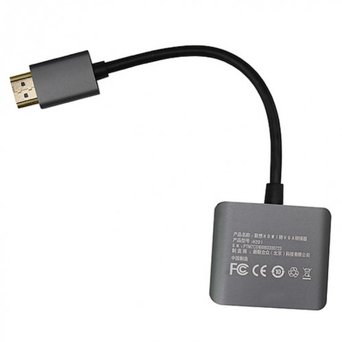 Convertisseur en alliage d'aluminium Lenovo F1-H01 HDMI vers VGA SL415129-09