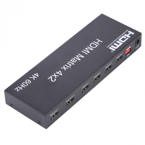 Sélecteur / répartiteur matriciel HDMI 4x2 avec télécommande, prise en charge ARC / MHL / 4Kx2K / 3D, 4 ports Entrée HDMI, 2 ports Sortie HDMI SH5001984-07