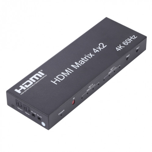 Sélecteur / répartiteur matriciel HDMI 4x2 avec télécommande, prise en charge ARC / MHL / 4Kx2K / 3D, 4 ports Entrée HDMI, 2 ports Sortie HDMI SH5001984-07