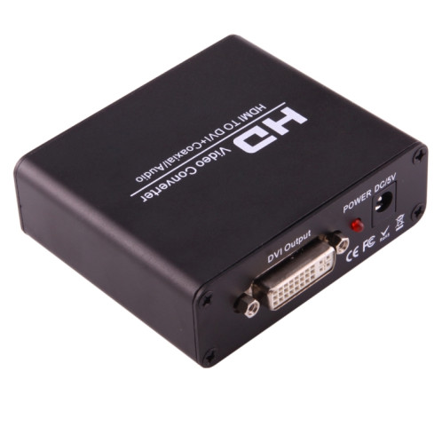 NEWKENG X5 HDMI vers DVI avec convertisseur vidéo de sortie coaxiale audio 3,5 mm, prise américaine SH407B744-06