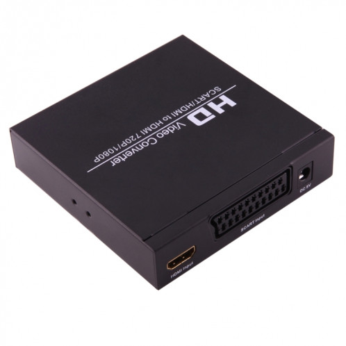 NEWKENG NK-8S SCART + HDMI vers HDMI Adaptateur Convertisseur Vidéo 720P / 1080P HD Scaler Box SH54121228-07