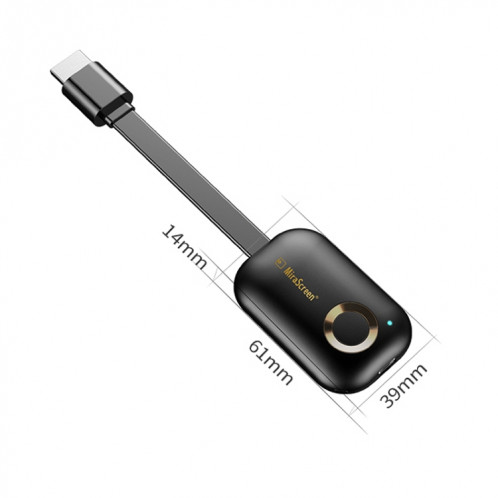 Dongle d'affichage sans fil MiraScreen G9 2.4G WiFi Dual Core 4K HDMI TV Stick pour Windows et Android et iOS et Mac OS, prend en charge l'application EZmira SH5691390-010