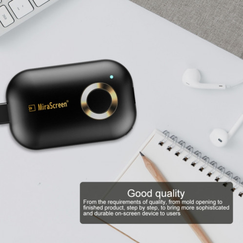 Dongle d'affichage sans fil MiraScreen G9se 2.4G WiFi 1080P HDMI TV Stick pour Windows et Android et iOS et Mac OS, prend en charge l'application EZmira SH56921791-010