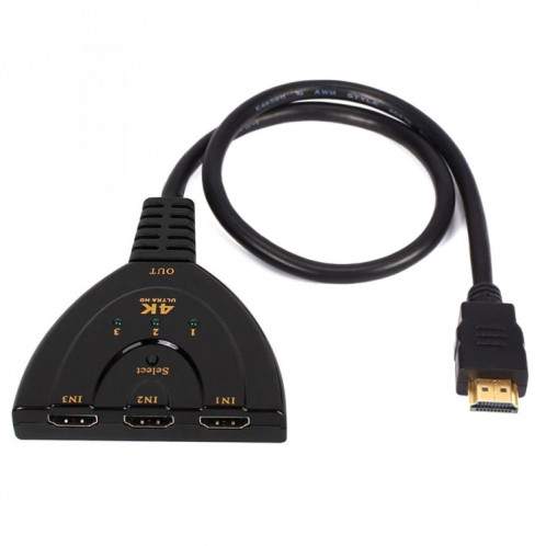 3 en 1 entrée HDMI 4K x 2K adaptateur de commutateur queue de cochon HDTV Splitter SH88851042-07
