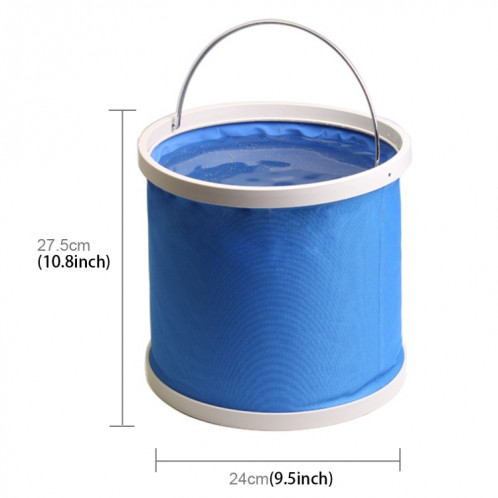 KANEED Seau d'eau pratique pliable et évolutif en tissu Oxford de 11 litres / 2,9 gallons pour le camping / lavage de voiture / pêche / randonnée / plage livraison de couleurs aléatoires SH0028755-07