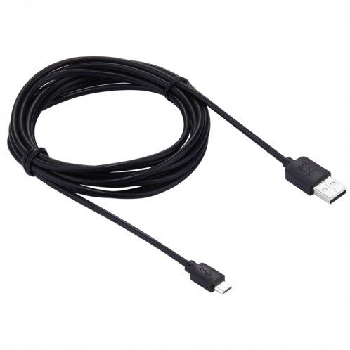 Micro USB à haute vitesse Haweel 3M au câble de charge de la synchronisation de données USB sur USB, Pour Samsung, Xiaomi, Huawei, LG, HTC, les appareils avec Port USB (noir) SH013B127-07