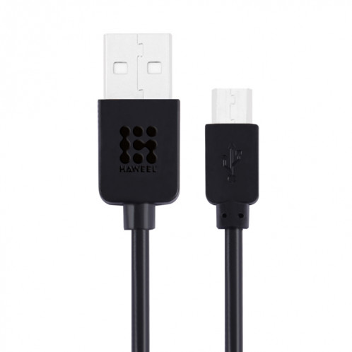 Micro USB à haute vitesse Haweel 3M au câble de charge de la synchronisation de données USB sur USB, Pour Samsung, Xiaomi, Huawei, LG, HTC, les appareils avec Port USB (noir) SH013B127-07