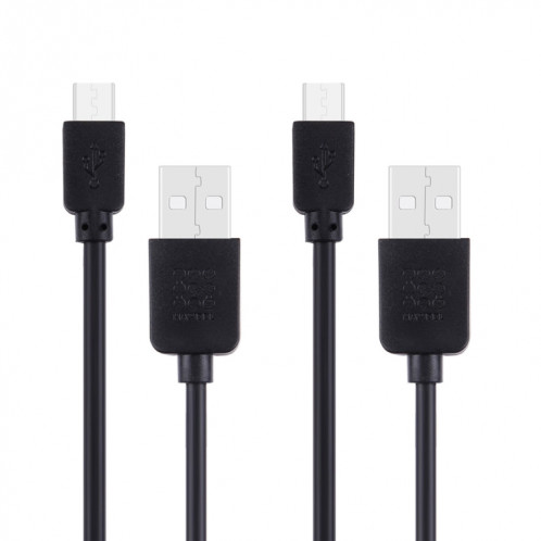 2 PCS Haweel 1M Haute vitesse Micro USB à USB Data Synchronisez les kits de chargement de la synchronisation pour Galaxy, Huawei, Xiaomi, LG, HTC et d'autres téléphones intelligents SH40081260-07