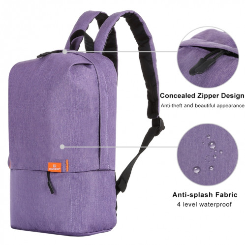 HAWEEL 10L Sac à dos Coloré Unisexe Loisirs Sports Chest Pack Sacs de voyage, Support anti-vol / Fonction étanche (Violet) SH190P1973-014