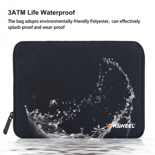 HAWEEL 9.7 pouces étui à manches Zipper porte-documents sac de transport, pour iPad 9,7 pouces / iPad Pro 9,7 pouces, Galaxy, Lenovo, Sony, Xiaomi, Huawei 9,7 pouces comprimés (Noir) SH809B1839-011