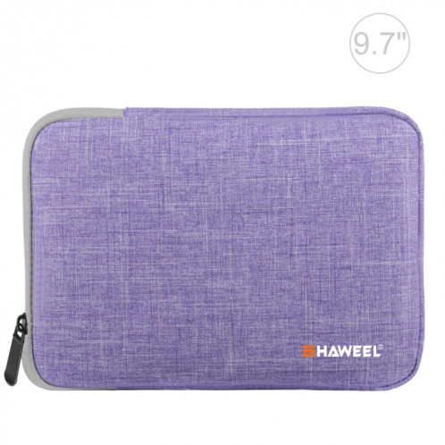 Housse de transport HAWEEL 9,7 pouces Sleeve Case Mallette, pour iPad 9,7 pouces / iPad Pro 9,7 pouces, Galaxy, Lenovo, Sony, Xiaomi, tablettes Huawei 9,7 pouces (Violet) SH809P1095-011