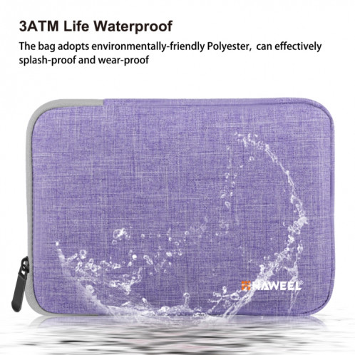 Housse de transport HAWEEL 9,7 pouces Sleeve Case Mallette, pour iPad 9,7 pouces / iPad Pro 9,7 pouces, Galaxy, Lenovo, Sony, Xiaomi, tablettes Huawei 9,7 pouces (Violet) SH809P1095-011