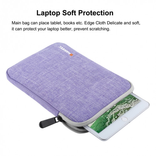 Housse de transport HAWEEL 9,7 pouces Sleeve Case Mallette, pour iPad 9,7 pouces / iPad Pro 9,7 pouces, Galaxy, Lenovo, Sony, Xiaomi, tablettes Huawei 9,7 pouces (Violet) SH809P1095-011