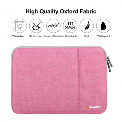 HAWEEL 13.0 pouces étui à douille Zipper porte-documents sac de transport pour ordinateur portable, pour Macbook, Samsung, Lenovo, Sony, Dell Alienware, CHUWI, ASUS, HP, 13 pouces et ci-dessous ordinateurs portables SH813F674-012