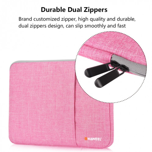 HAWEEL 13.0 pouces étui à douille Zipper porte-documents sac de transport pour ordinateur portable, pour Macbook, Samsung, Lenovo, Sony, Dell Alienware, CHUWI, ASUS, HP, 13 pouces et ci-dessous ordinateurs portables SH813F674-012