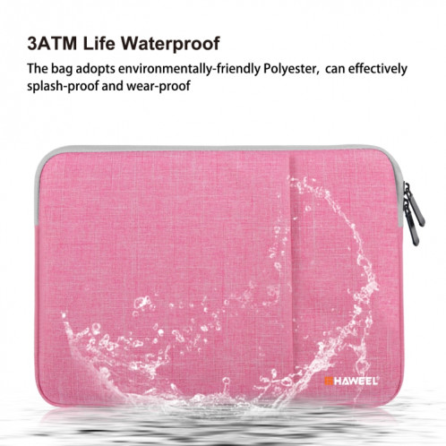 HAWEEL 13.0 pouces étui à douille Zipper porte-documents sac de transport pour ordinateur portable, pour Macbook, Samsung, Lenovo, Sony, Dell Alienware, CHUWI, ASUS, HP, 13 pouces et ci-dessous ordinateurs portables SH813F674-012