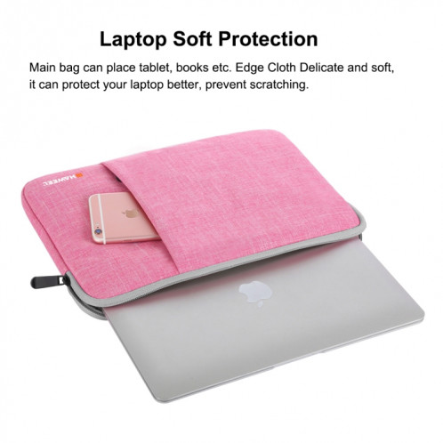 HAWEEL 13.0 pouces étui à douille Zipper porte-documents sac de transport pour ordinateur portable, pour Macbook, Samsung, Lenovo, Sony, Dell Alienware, CHUWI, ASUS, HP, 13 pouces et ci-dessous ordinateurs portables SH813F674-012