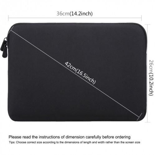 HAWEEL 15.0 pouces étui à douille Zipper porte-documents sac de transport pour ordinateur portable, pour Macbook, Samsung, Lenovo, Sony, Dell Alienware, CHUWI, ASUS, HP, 15 pouces et ci-dessous Ordinateurs portables SH815B649-012