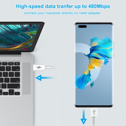 Haweel 25W 3A Type-C / USB-C à Type-C / USB-C PD Câble de données de charge rapide, longueur: 1M SH4037613-07