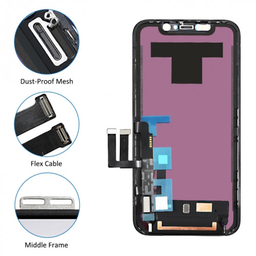 Écran LCD d'origine et numériseur complet pour iPhone 11 (noir) SH002B269-05