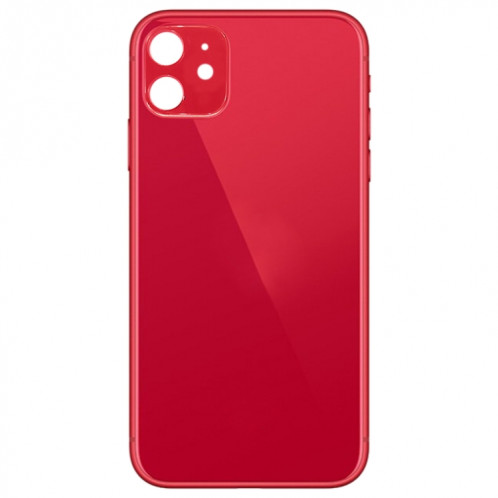 Cache arrière de la batterie en verre pour iPhone 11 (rouge) SH21RL1249-04