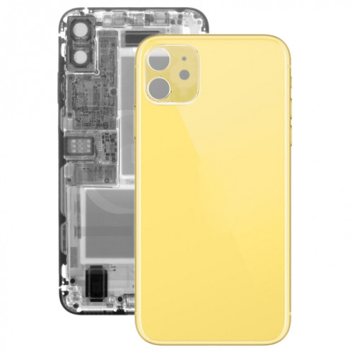 Cache arrière de la batterie en verre pour iPhone 11 (jaune) SH21YL656-04